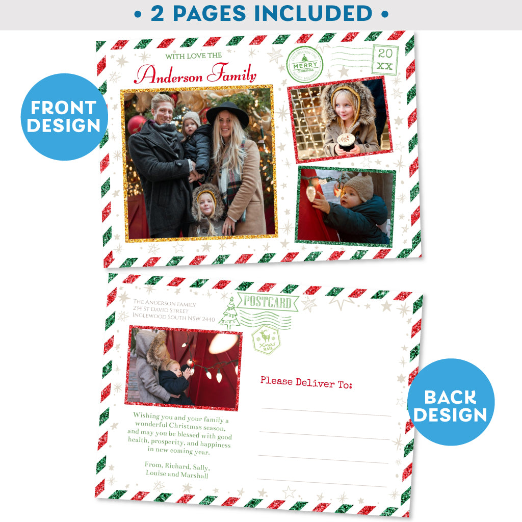 Airmail Christmas Printable Airmail Christmas Printable