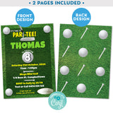 PRINTABLE Mini Golf Kids Birthday Invitation 5" x 7"