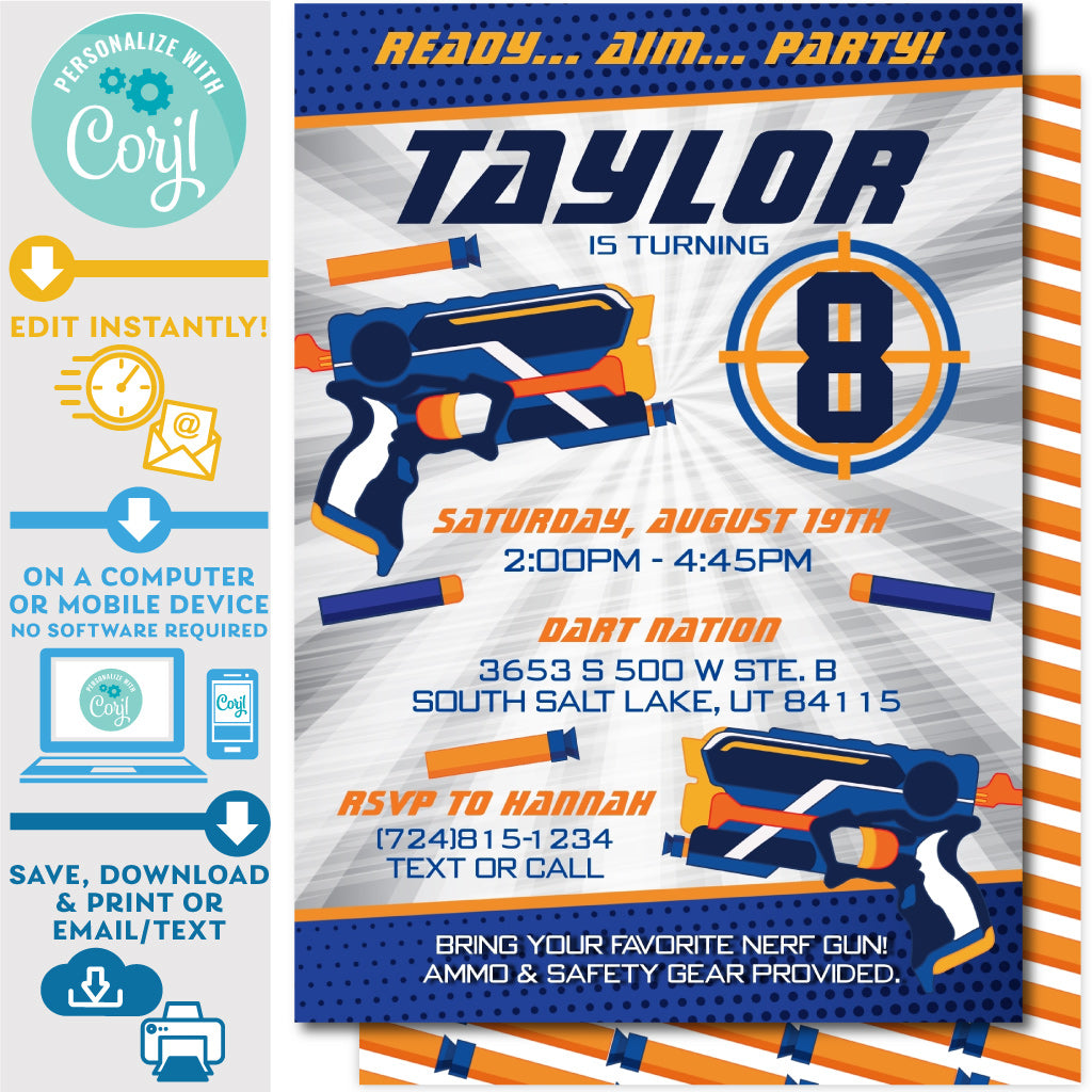 printable-nerf-blasters-invitation-in-blue-silver-5-x-7-invite-central