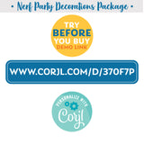 Nerf Dart Grunge Printable Party Decorations Package - Edit in Corjl yourself! 