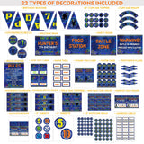 Nerf Dart Grunge Printable Party Decorations Package - Edit in Corjl yourself! 