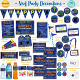 Nerf Dart Grunge Printable Party Decorations Package - Edit in Corjl yourself! 