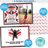 American Ninja Warrior Photo Picture invitation invite editable Zazzle store 