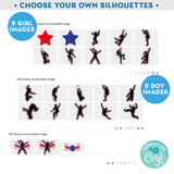 PRINTABLE Ninja Warrior Boy & Girl Invitation in Blue and Red 5" x 7"